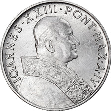 Coin, VATICAN CITY, John XXIII, 5 Lire, 1962, MS(63), Aluminum, KM:69