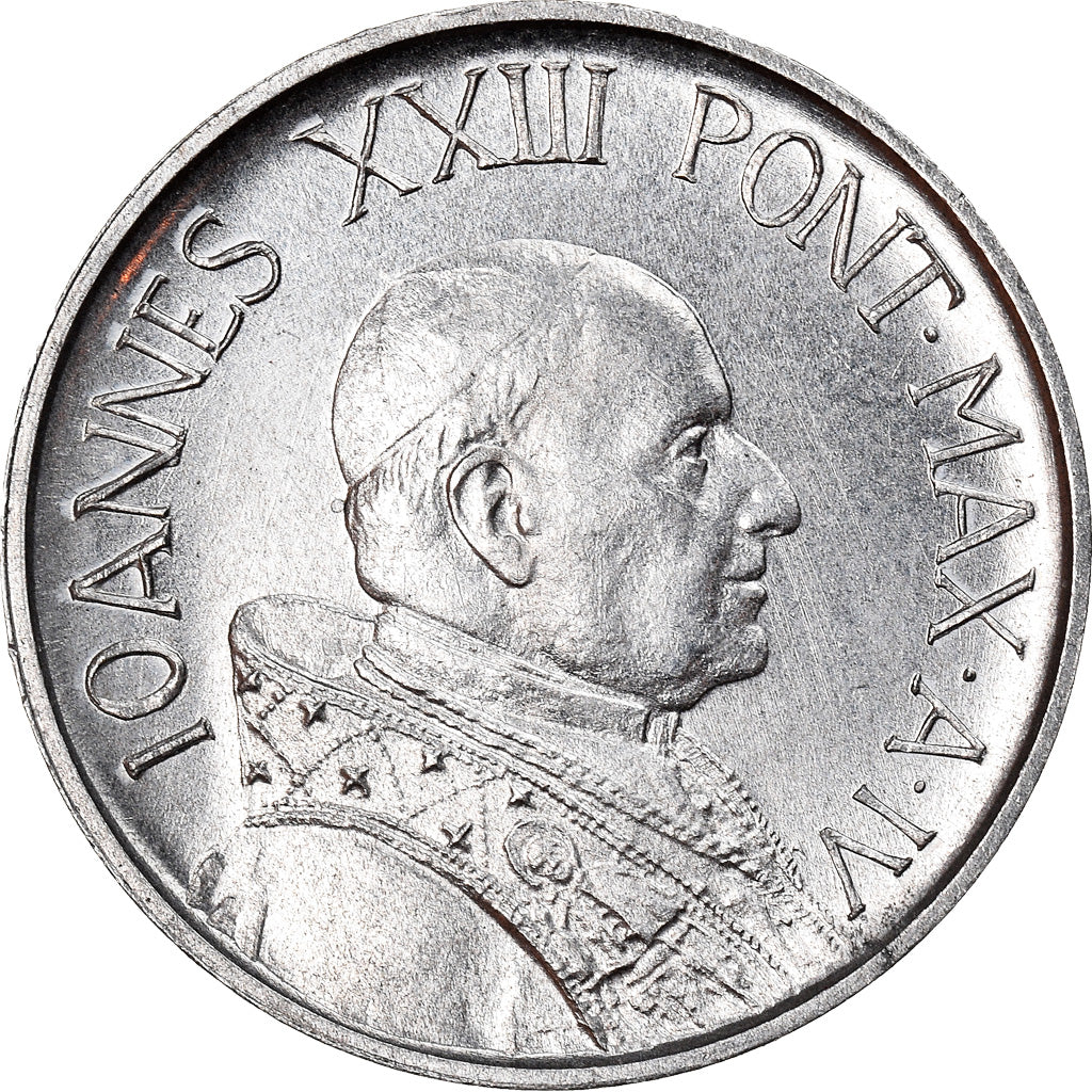 Monnaie, Cité du Vatican, John XXIII, 5 Lire, 1962, SPL, Aluminium, KM:60.2