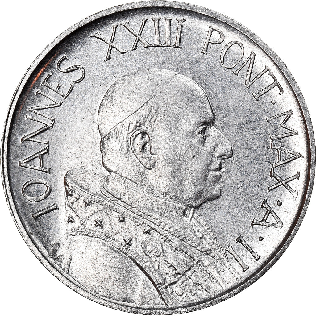 Moneta, CITTÀ DEL VATICANO, John XXIII, 5 Lire, 1960, SPL, Alluminio, KM:60.2