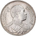 Coin, Thailand, Rama VI, Baht, 1916, AU(55-58), Silver, KM:45