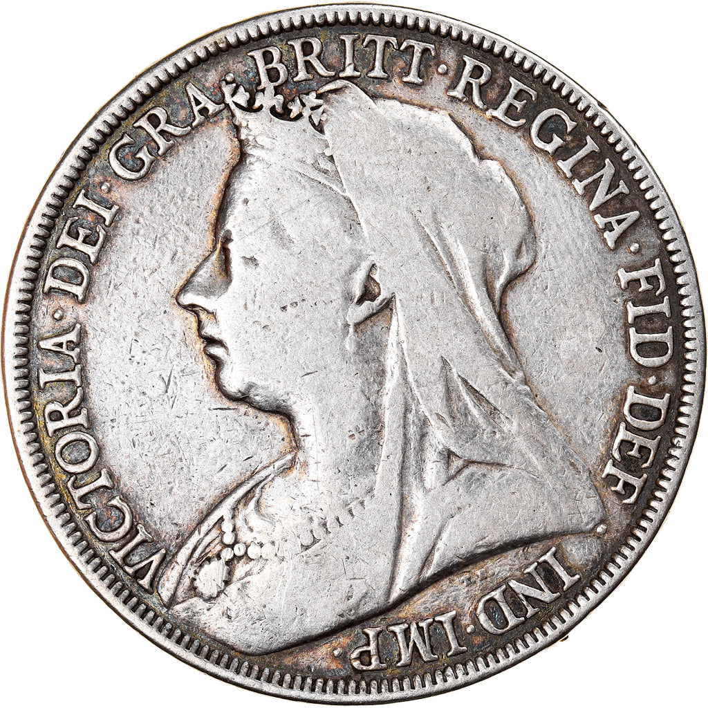 Münze, Großbritannien, Victoria, Crown, 1896, London, SS, Silber, KM:783