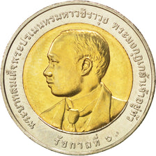 THAILAND, 10 Baht, 2012, KM #508, MS(63), Bi-Metallic, 26, 8.50