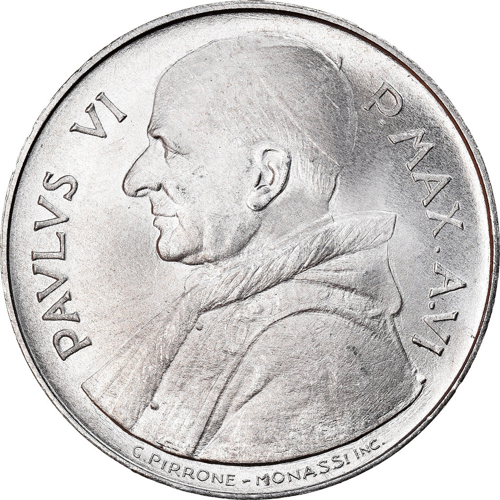 Moneta, CITTÀ DEL VATICANO, Paul VI, 10 Lire, 1968, Roma, SPL, Alluminio