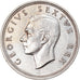 Münze, Südafrika, George VI, 5 Shillings, 1949, VZ+, Silber, KM:40.1