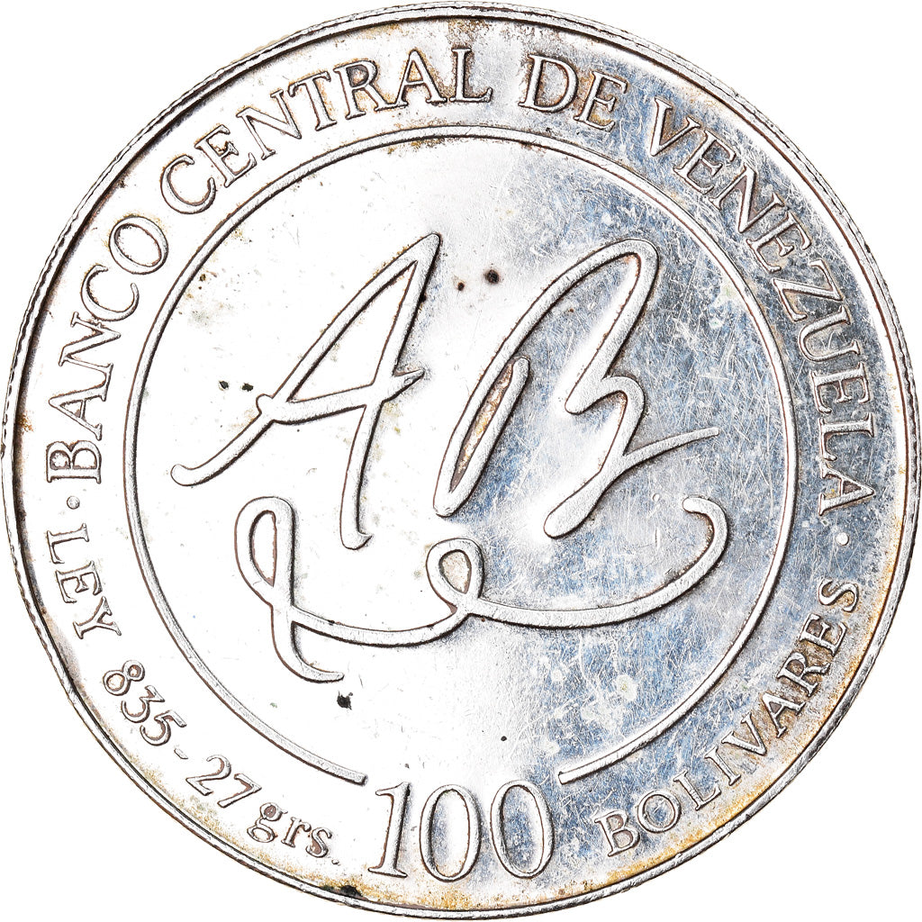Coin, Venezuela, 100 Bolivares, 1981, Werdohl, Vereinigte Deutsche Metallwerke
