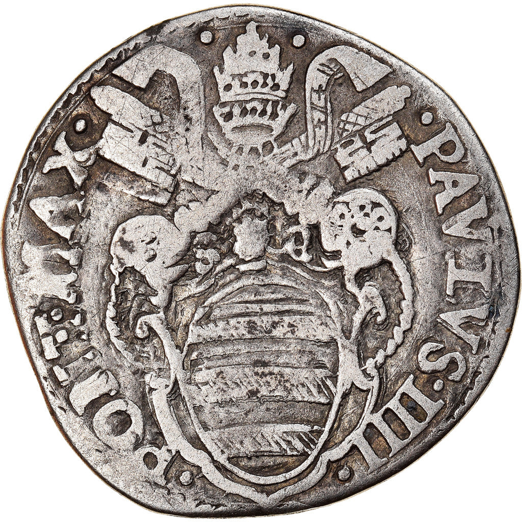 Münze, Vatikan, Testone, 1555-1559, Rome, SS, Silber