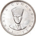 Moneda, Turquía, 25 Lira, 1970, EBC+, Plata, KM:897