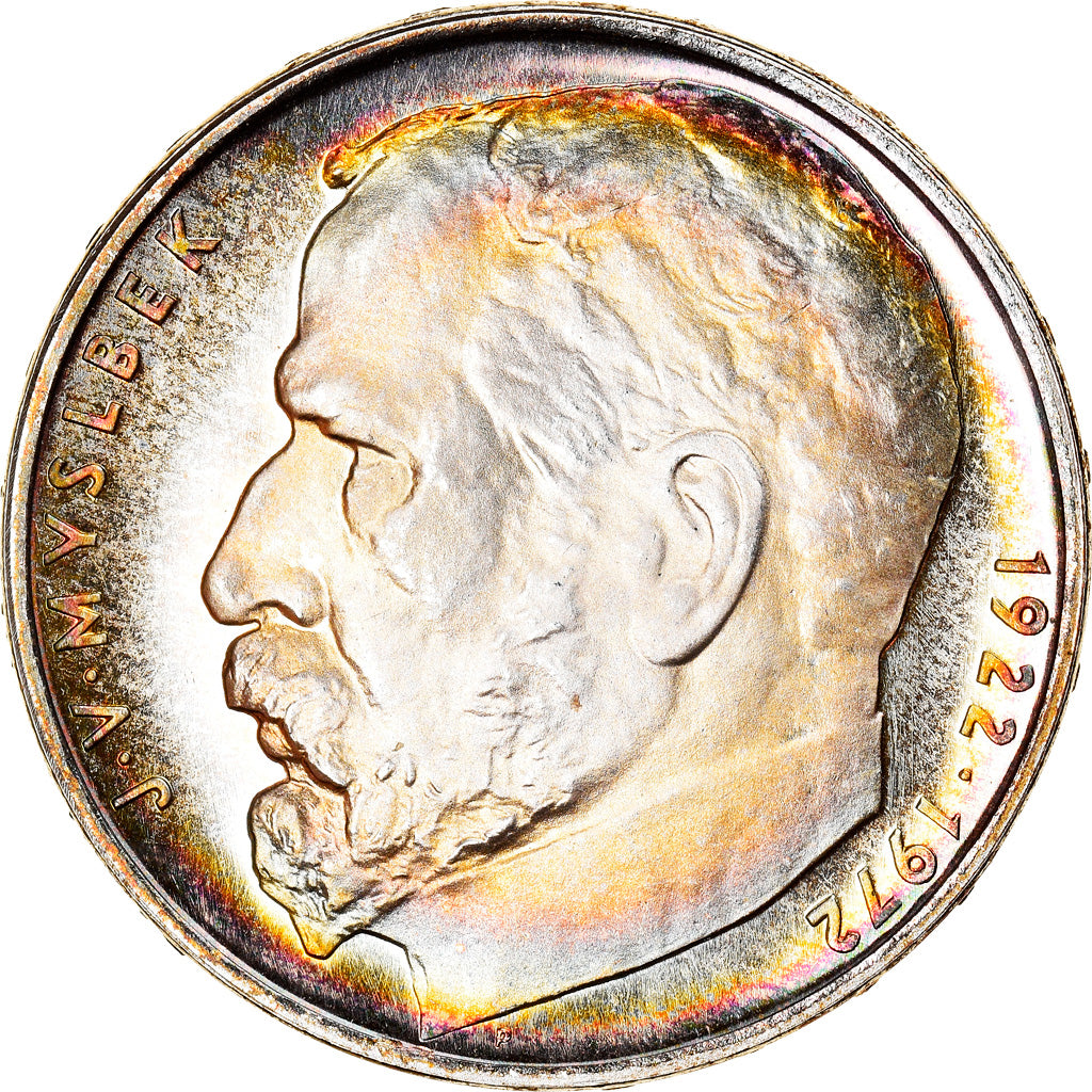 Coin, Czechoslovakia, 50 Korun, 1972, MS(65-70), Silver, KM:77