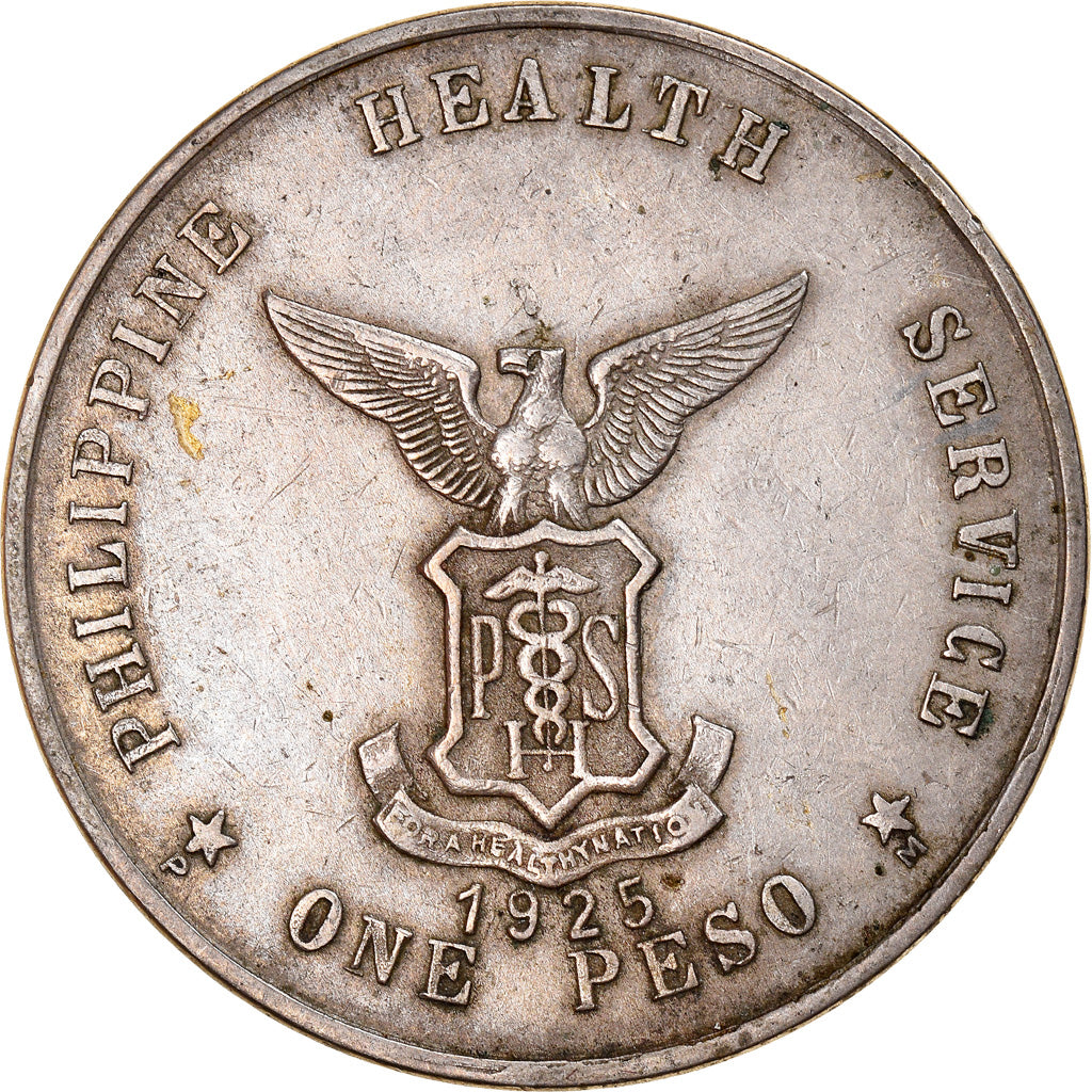 Coin, Philippines, CULION ISLAND, Peso, 1925, AU(55-58), Copper-nickel, KM:18