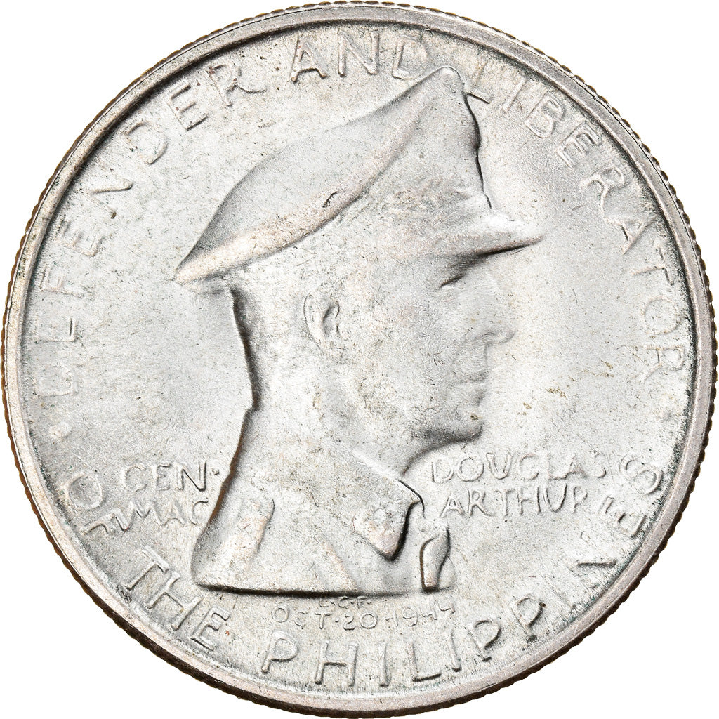 Coin, Philippines, Peso, 1947, AU(55-58), Silver, KM:185