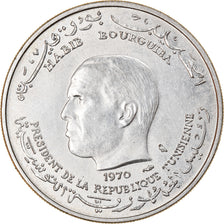 Monnaie, Tunisie, Dinar, 1970, Paris, SPL, Argent, KM:302