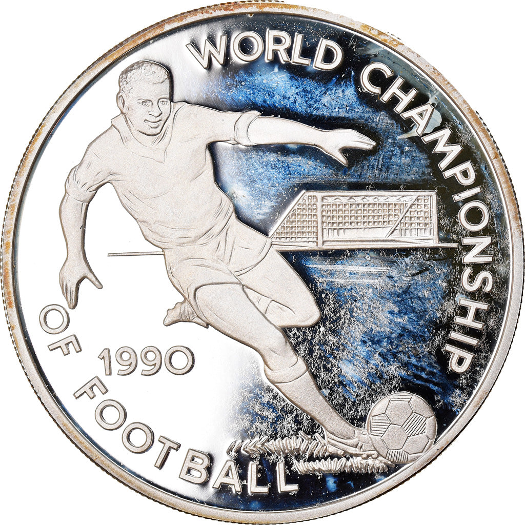 Coin, Jamaica, Elizabeth II, 25 Dollars, 1990, Franklin Mint, MS(65-70), Silver