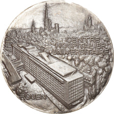 France, Medal, C.H.U de Rouen, Medicine, 1988, A. Guzman, MS(63), Silvered