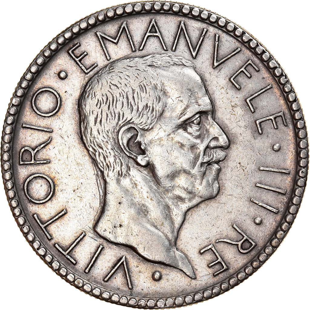 Coin, Italy, Vittorio Emanuele III, 20 Lire, 1928, Rome, AU(50-53), Silver