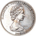 Coin, TURKS & CAICOS ISLANDS, Elizabeth II, 20 Crowns, 1991, MS(65-70), Silver