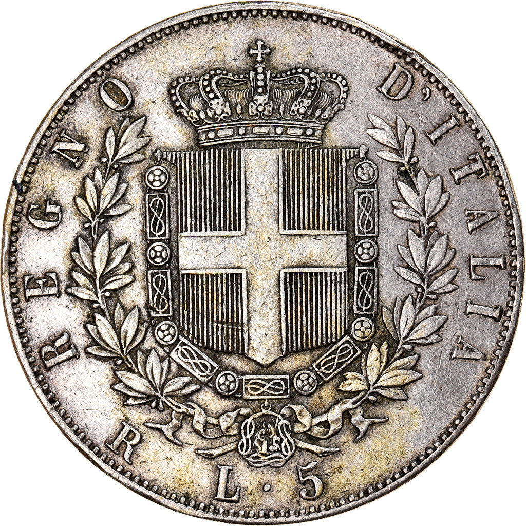 Monnaie, Italie, Vittorio Emanuele II, 5 Lire, 1871, Rome, TTB, Argent, KM:8.4