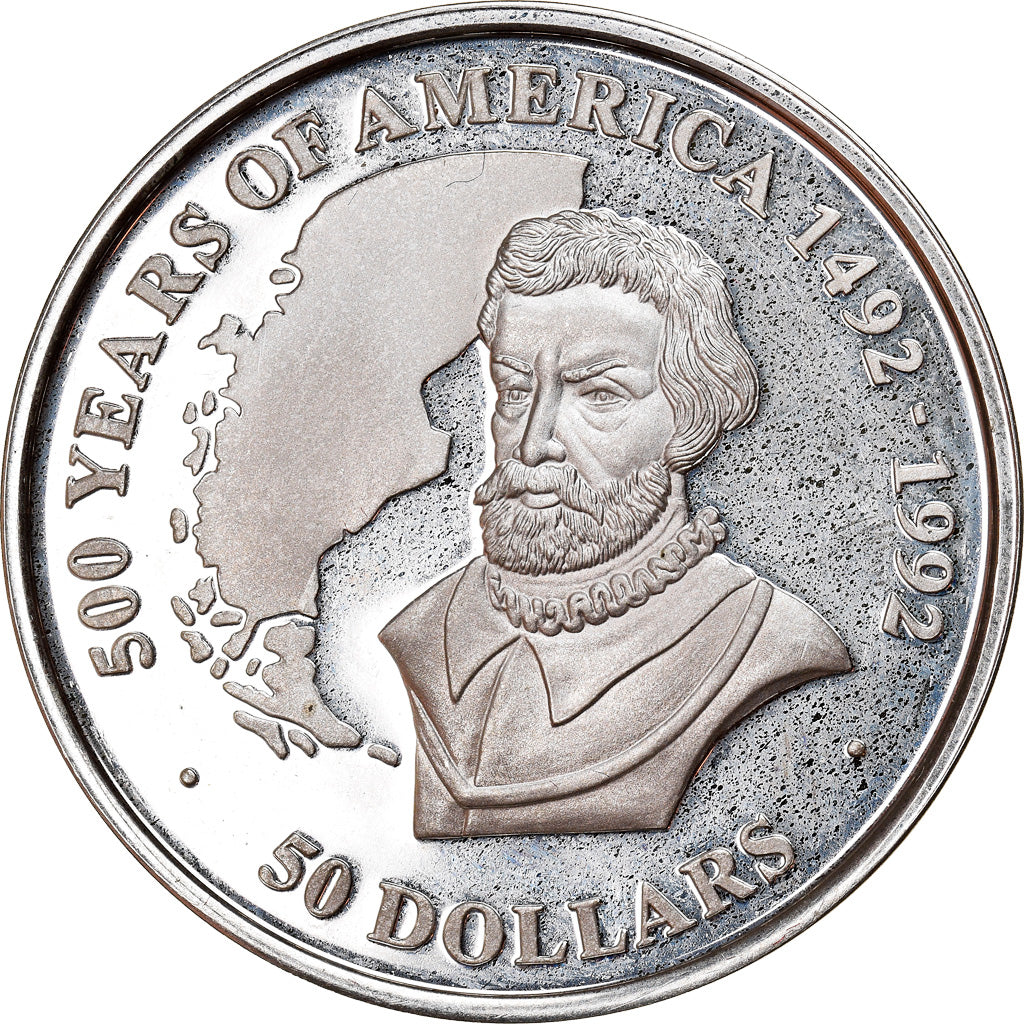 Coin, Cook Islands, Elizabeth II, 50 Dollars, 1991, Franklin Mint, MS(65-70)