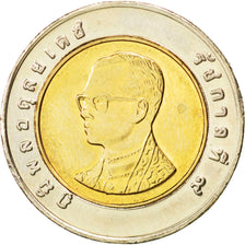THAILAND, 10 Baht, 2006, KM #227, MS(63), Bi-Metallic, 26, 8.52