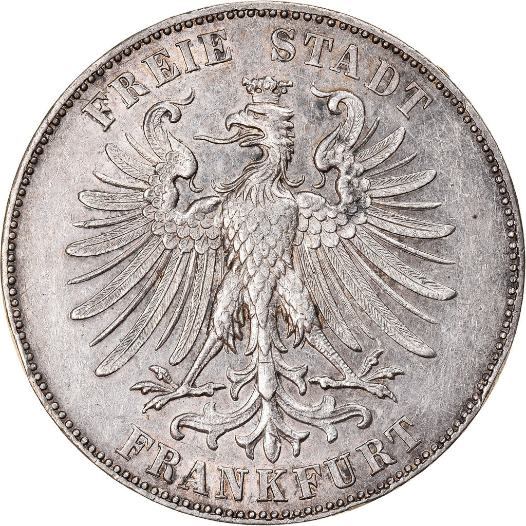 Moneta, Landy niemieckie, FRANKFURT AM MAIN, Thaler, 1859, Frankfurt, AU(55-58)