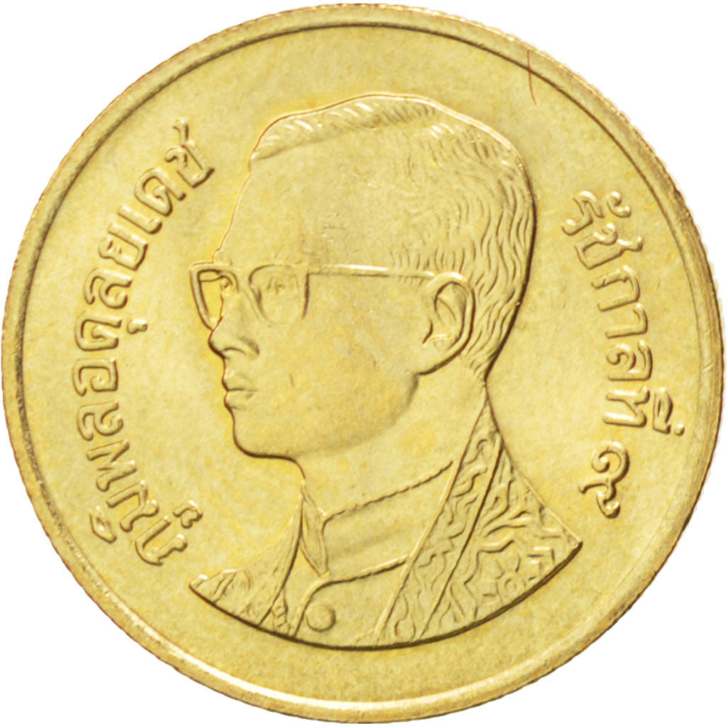 THAILAND, 50 Satang = 1/2 Baht, 2005, KM #203, MS(63), Aluminum-Bronze, 18, 2.39