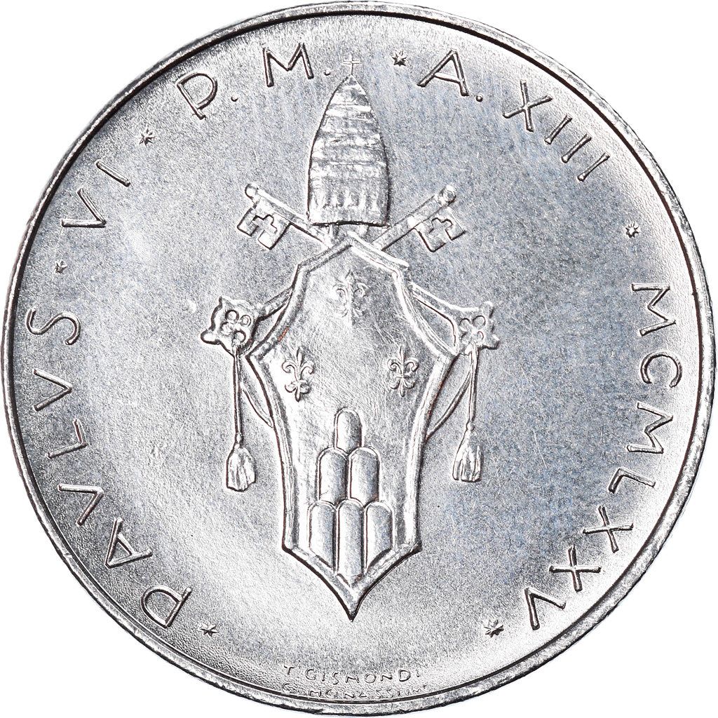 Monnaie, Cité du Vatican, Paul VI, 100 Lire, 1975, Roma, SUP+, Stainless Steel