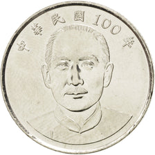 Coin, CHINA, REPUBLIC OF, TAIWAN, 10 Yüan, 2011, MS(63), Copper-nickel, KM:574