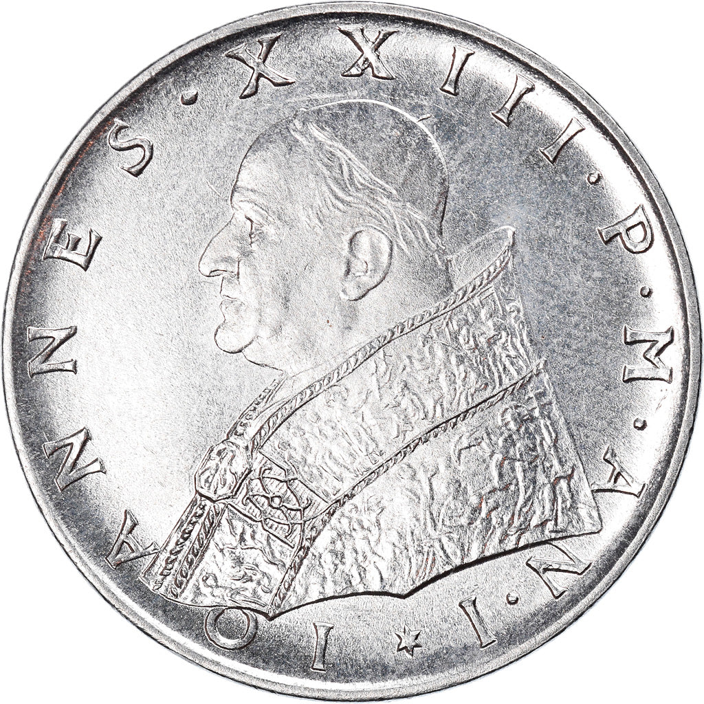 Monnaie, Cité du Vatican, John XXIII, 100 Lire, 1959, SPL+, Stainless Steel