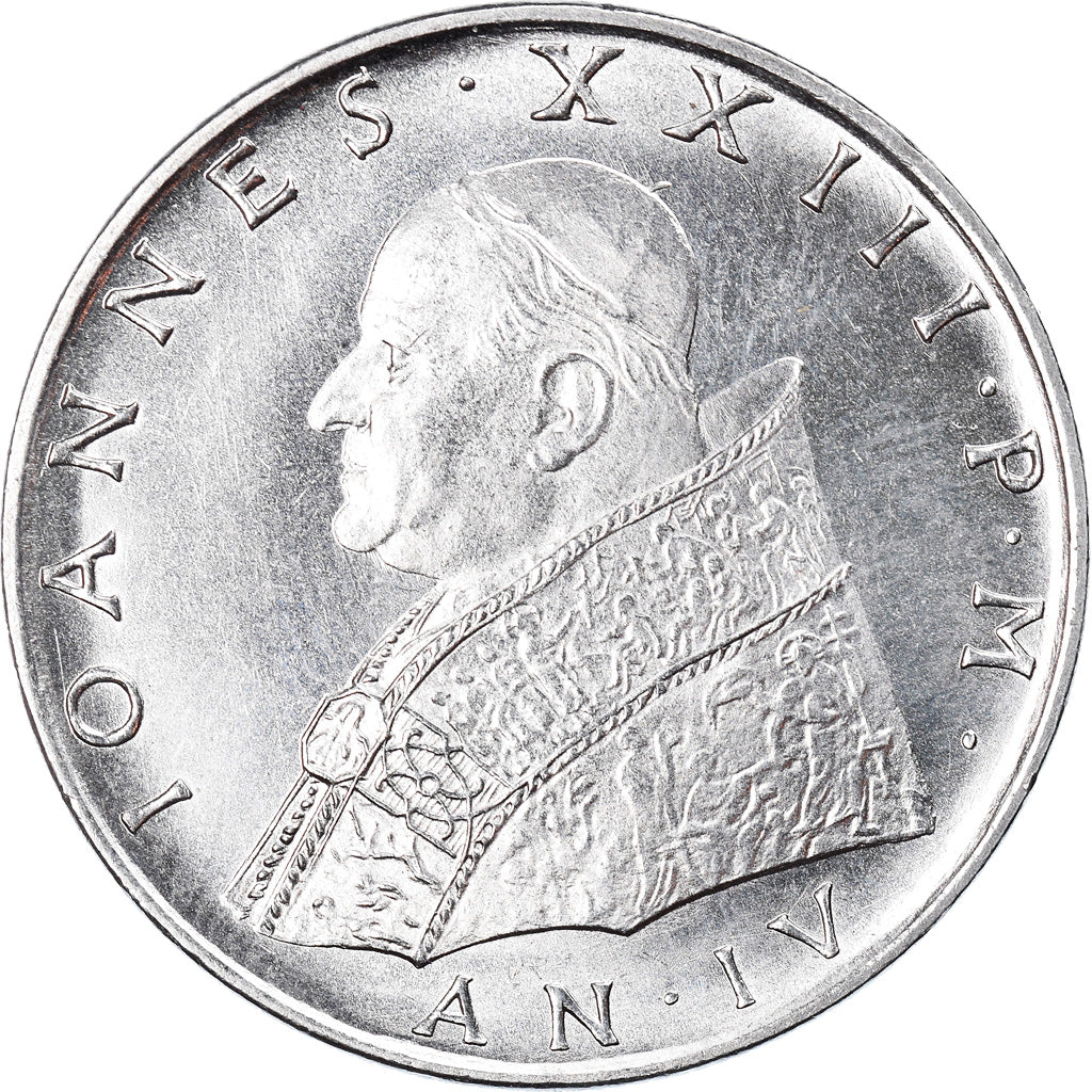 Moneta, PAŃSTWO WATYKAŃSKIE, John XXIII, 100 Lire, 1962, MS(63), Stal