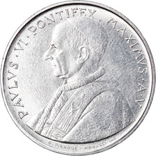 Coin, VATICAN CITY, Paul VI, 100 Lire, 1967, MS(63), Stainless Steel, KM:98