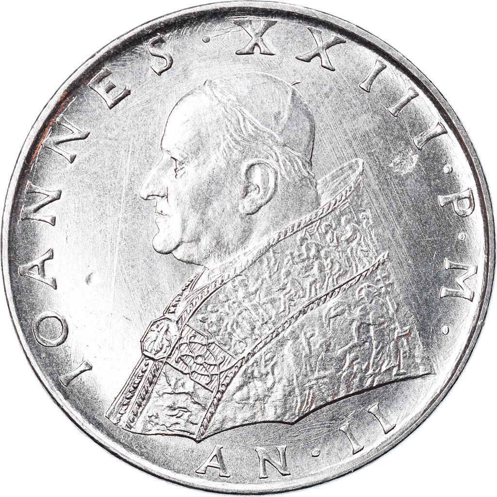 Moneta, CITTÀ DEL VATICANO, John XXIII, 100 Lire, 1960, Roma, SPL, Acciaio