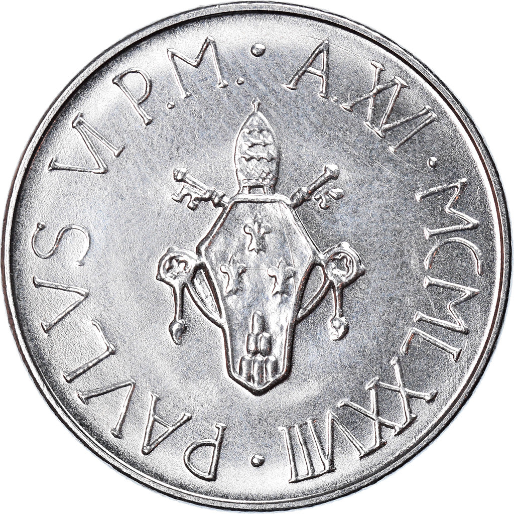 Coin, VATICAN CITY, Paul VI, 50 Lire, 1978, Roma, MS(63), Stainless Steel