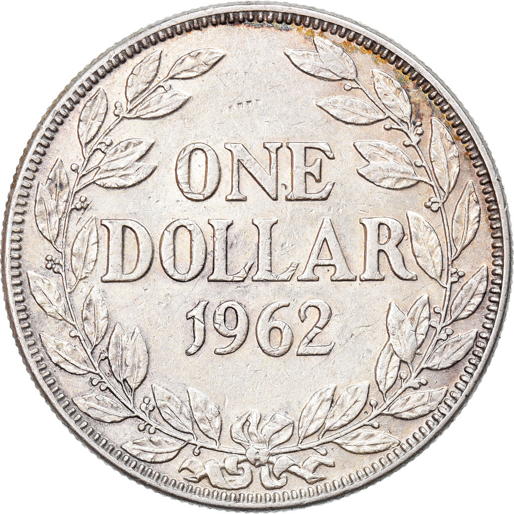 Coin, Liberia, Dollar, 1962, EF(40-45), Silver, KM:18