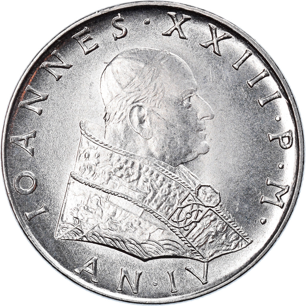 Moneta, CITTÀ DEL VATICANO, John XXIII, 50 Lire, 1962, Roma, SPL, Acciaio