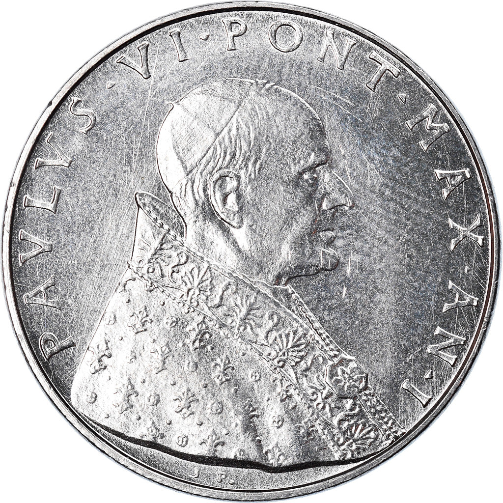 Monnaie, Cité du Vatican, Paul VI, 50 Lire, 1963, Roma, SPL, Stainless Steel