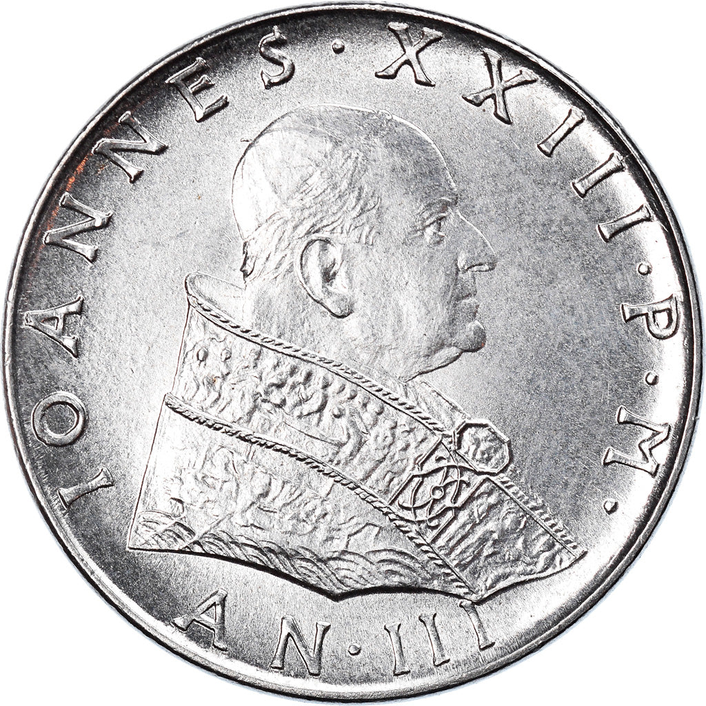 Moneta, CITTÀ DEL VATICANO, John XXIII, 50 Lire, 1961, Roma, SPL, Acciaio
