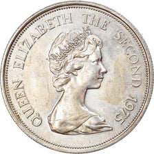 Moneta, Mauritius, 25 Rupees, 1975, BB, Argento, KM:40