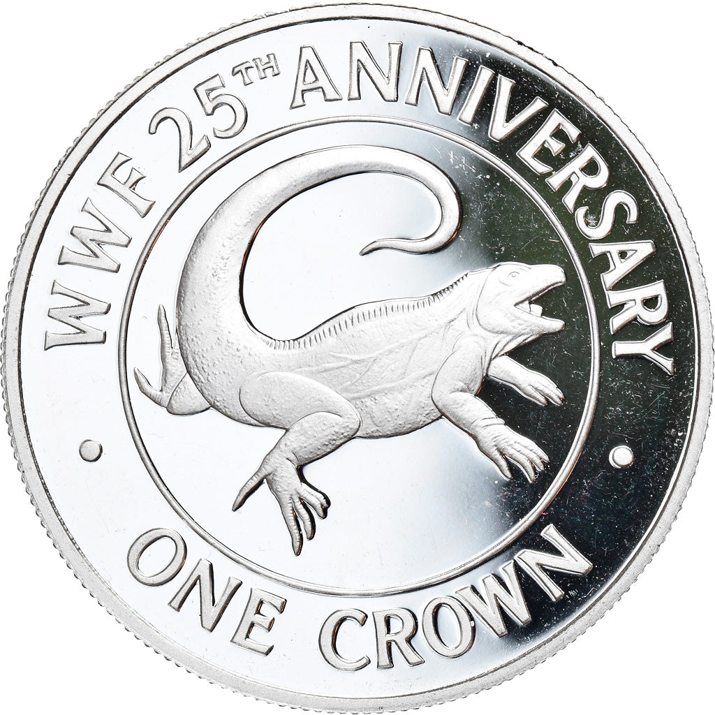 Monnaie, TURKS & CAICOS ISLANDS, Elizabeth II, Crown, 1988, Proof, FDC, Argent