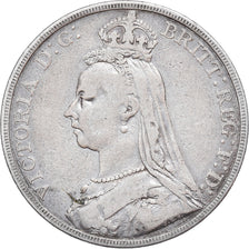 Coin, Great Britain, Victoria, Crown, 1889, VF(30-35), Silver, KM:765