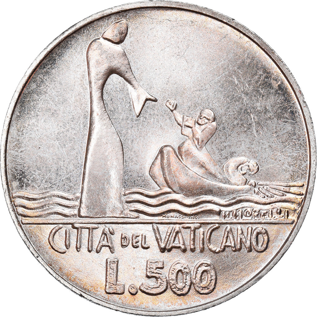 Moneda, CIUDAD DEL VATICANO, Paul VI, 500 Lire, 1978, Roma, SC, Plata, KM:139