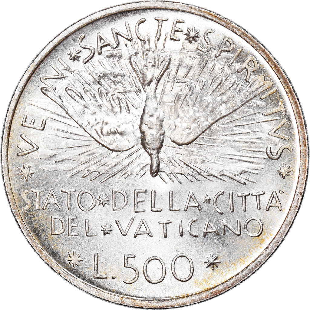 Monnaie, Cité du Vatican, Sede Vacante, 500 Lire, 1978, Roma, FDC, Argent