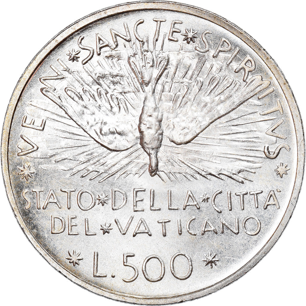 Monnaie, Cité du Vatican, Sede Vacante, 500 Lire, 1978, Roma, FDC, Argent