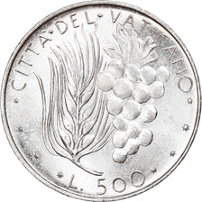 Coin, VATICAN CITY, Paul VI, 500 Lire, 1976, MS(63), Silver, KM:123