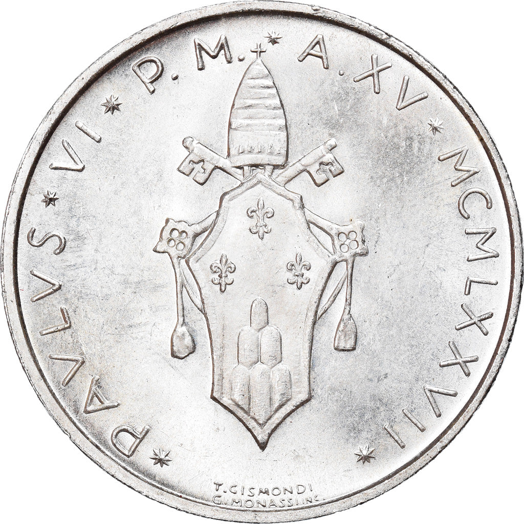 Monnaie, Cité du Vatican, Paul VI, 500 Lire, 1977, Roma, SPL, Argent, KM:132