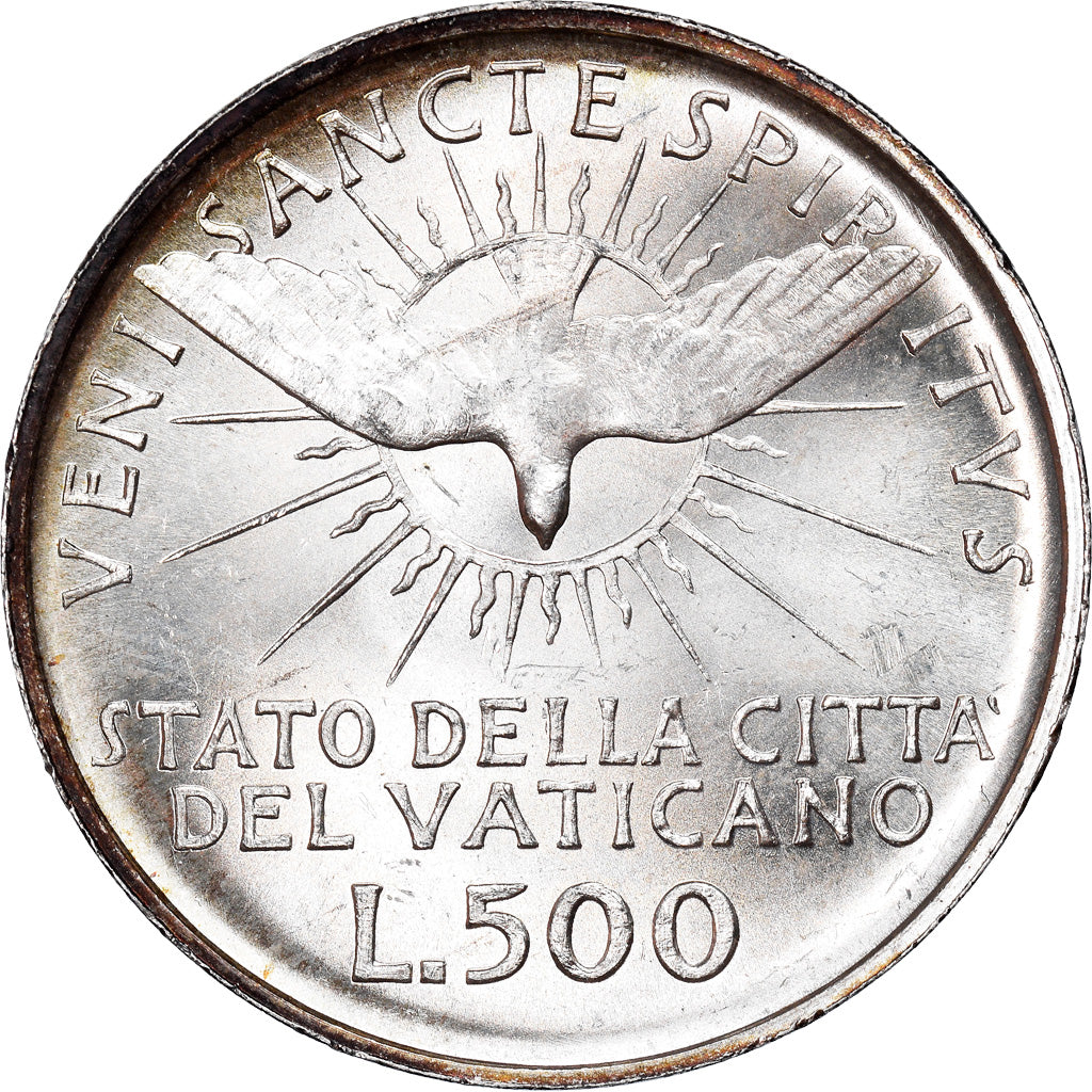 Münze, Vatikanstadt, Sede Vacante, 500 Lire, 1963, Roma, VZ, Silber, KM:75