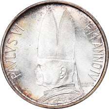 Coin, VATICAN CITY, Paul VI, 500 Lire, 1966, Roma, MS(63), Silver, KM:91