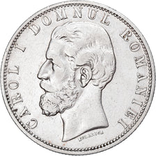 Coin, Romania, Carol I, 5 Lei, 1880, EF(40-45), Silver, KM:12