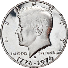 Coin, United States, Kennedy Half Dollar, Half Dollar, 1976, U.S. Mint, Denver