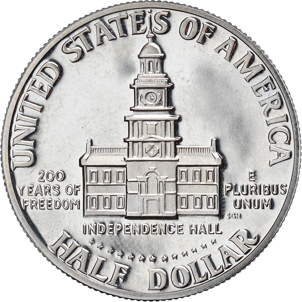 Coin, United States, Kennedy Half Dollar, Half Dollar, 1976, U.S. Mint, Denver