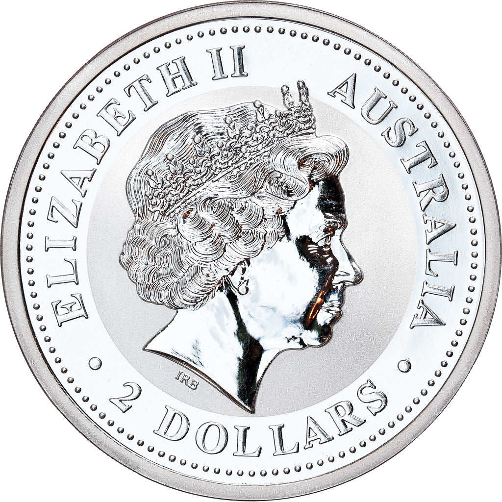 Moneta, Australia, Elizabeth II, 2 Dollars, 2000, Perth, MS(65-70), Srebro