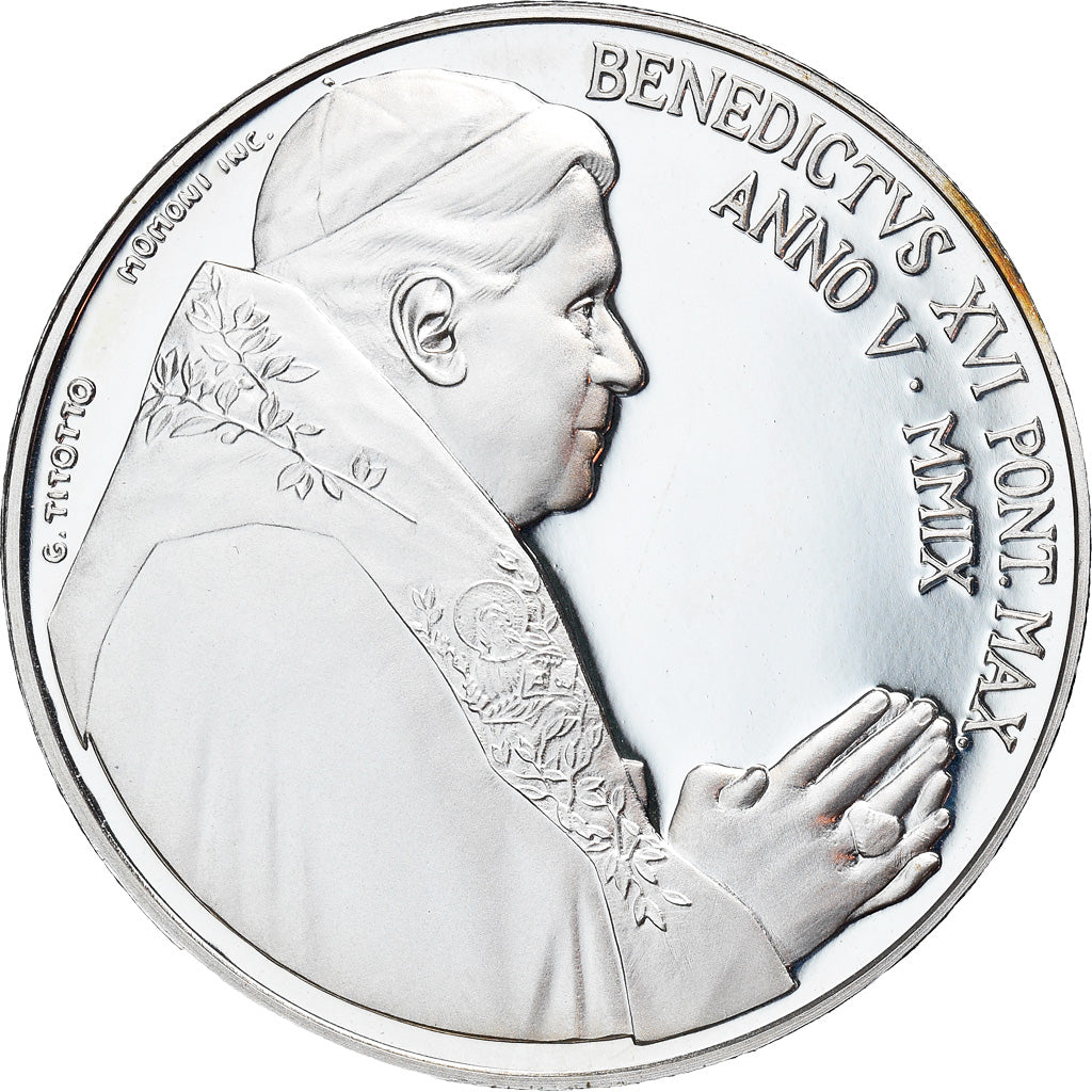 VATICAN CITY, 5 Euro, 2009, Rome, MS(65-70), Silver, KM:415